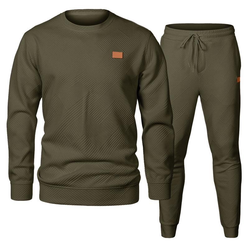 KZZ men's two-piece sportswear suit, perfect for fall, winter and spring