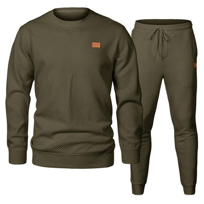 KZZ men's two-piece sportswear suit, perfect for fall, winter and spring