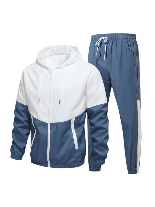 GGT patchwork jacket and casual sports pants two-piece set