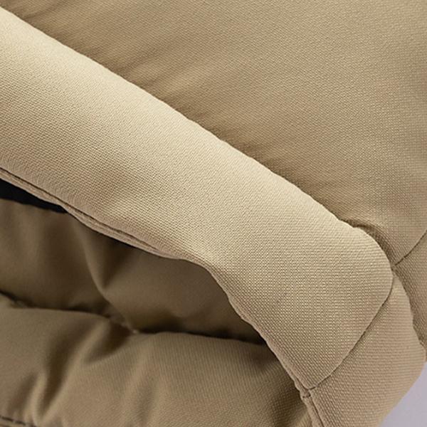 Winter Hooded Casual Fleece-Lined Men's Coat with Removable Hood