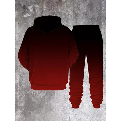 GGT Men's Street Fashion Hoodie Set  Gradual Color Change  Hot Selling
