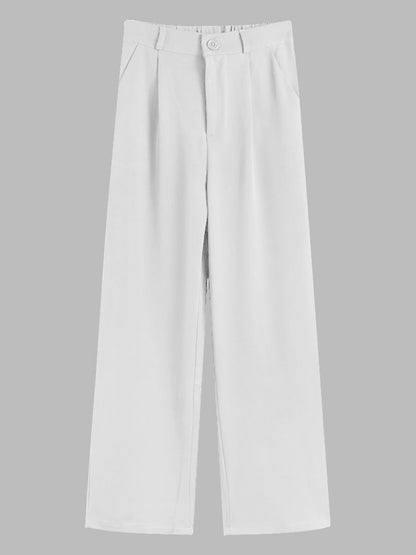 Men's Plus Size Solid Color Casual Trousers