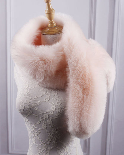 Warm Faux Fox Fur Thickened Scarf
