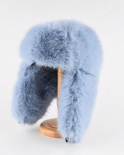 Women's Plush Hat Thickened Imitation Fox Fur Earmuffs