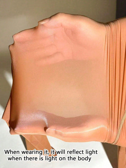 High-Stretch Ultra-Thin Shiny Seamless Pantyhose