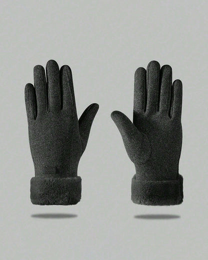 German Velvet Warm Gloves Outdoor Windproof Velvet Gloves Touch Screen Gloves