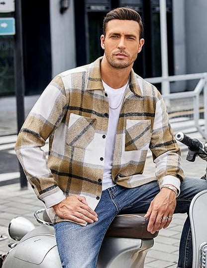 Fall Outfits Classic Menswear Flannel Shirts Casual