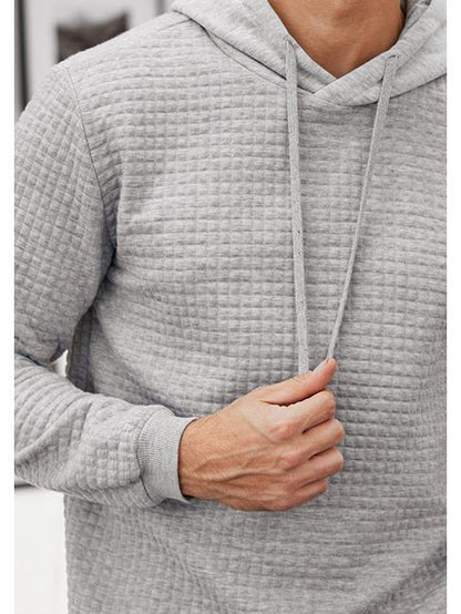 Fall Outfits Men's Pullover Plaid Casual hoodie