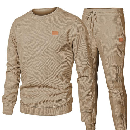 KZZ men's two-piece sportswear suit, perfect for fall, winter and spring