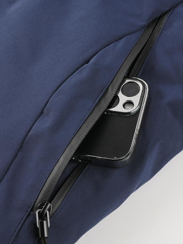 GGT Men's Winter Ski Jacket Warm Fleece Lined Waterproof Windproof Hooded Insulated Outdoor Jacket