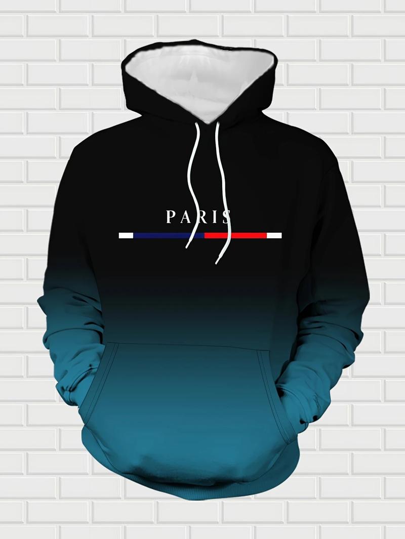 GGT Men's Street Fashion Hoodie Set  Gradual Color Change  Hot Selling