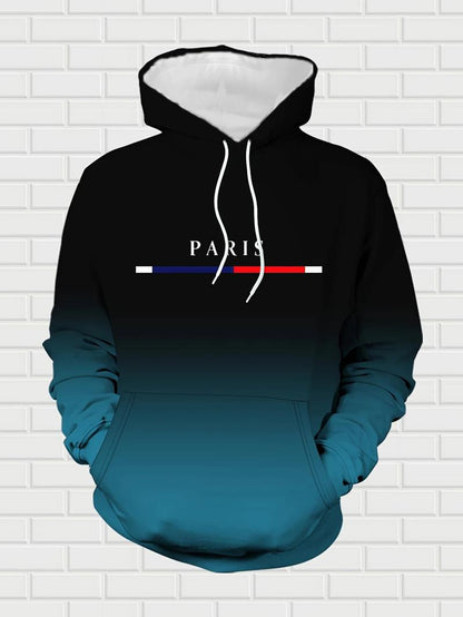 GGT Men's Street Fashion Hoodie Set  Gradual Color Change  Hot Selling