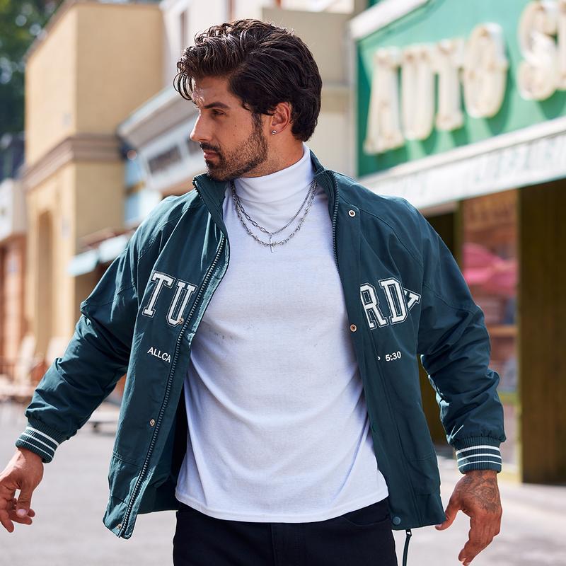 GGT Sculpted Style Men's Lightweight Pullover Top Slim Fit Turtleneck