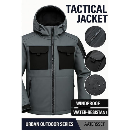Men's Casual Hooded Hiking Jacket Warm Coat