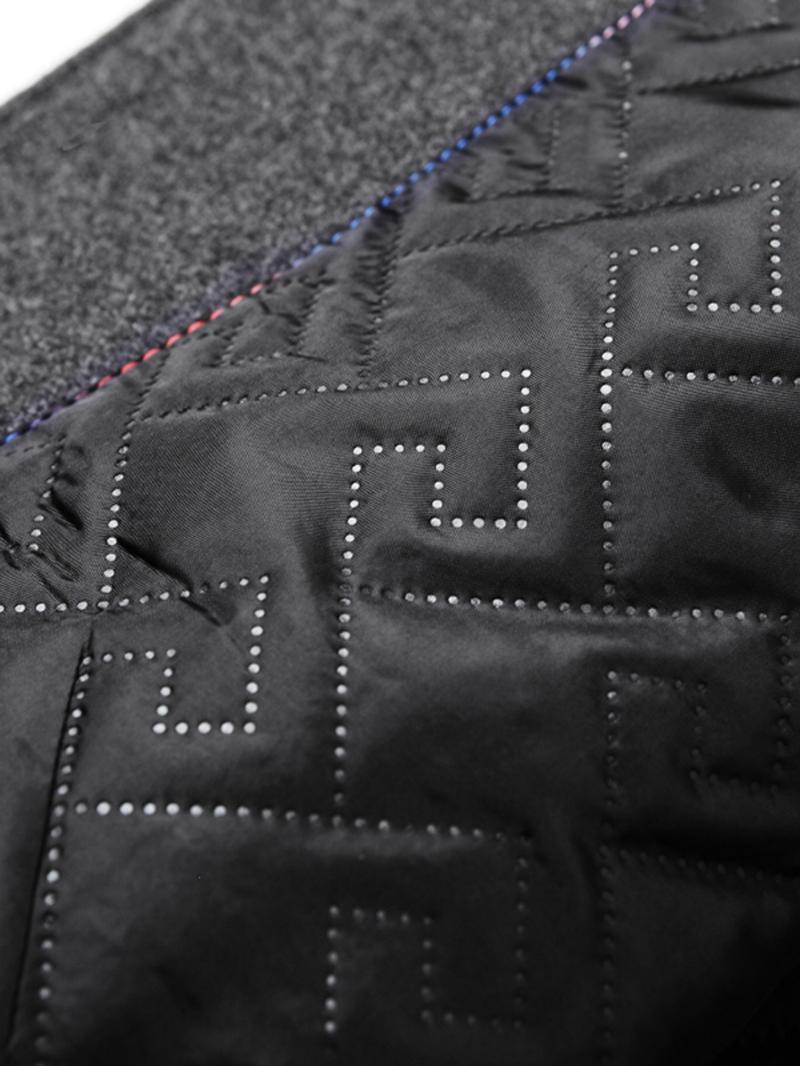 KZZ Men's Solid Color Overcoat, Elegant, Casual, Comfortable Long-Sleeved Button-Down Jacket