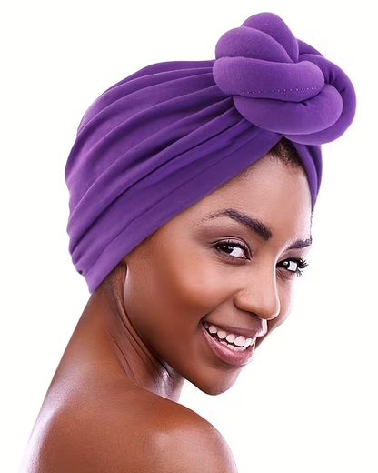 Cotton Three-Dimensional Twisted Ball Headscarf Hat