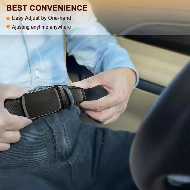 ✨️Best for Father's Day? Leather Ratchet Belt With Adjustable Buckle?