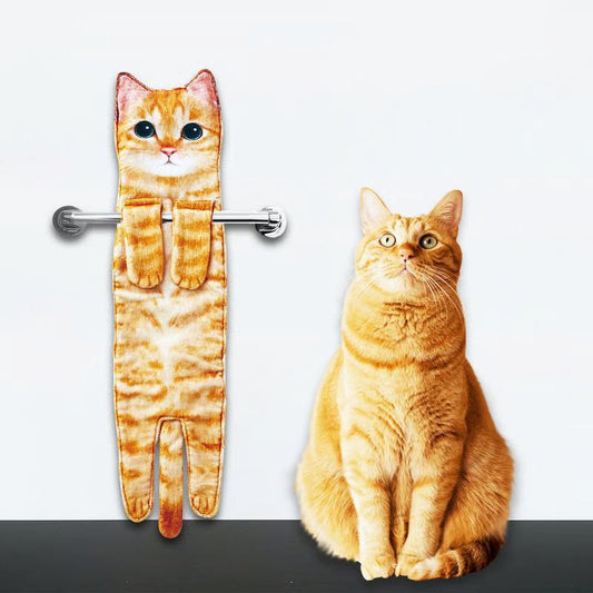 ?LAST DAY SALE 50% OFF✨?Cute Cat Hand Towel?