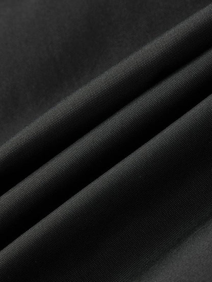 GGT Men's Solid Color Pocket Zipper Hooded Coat