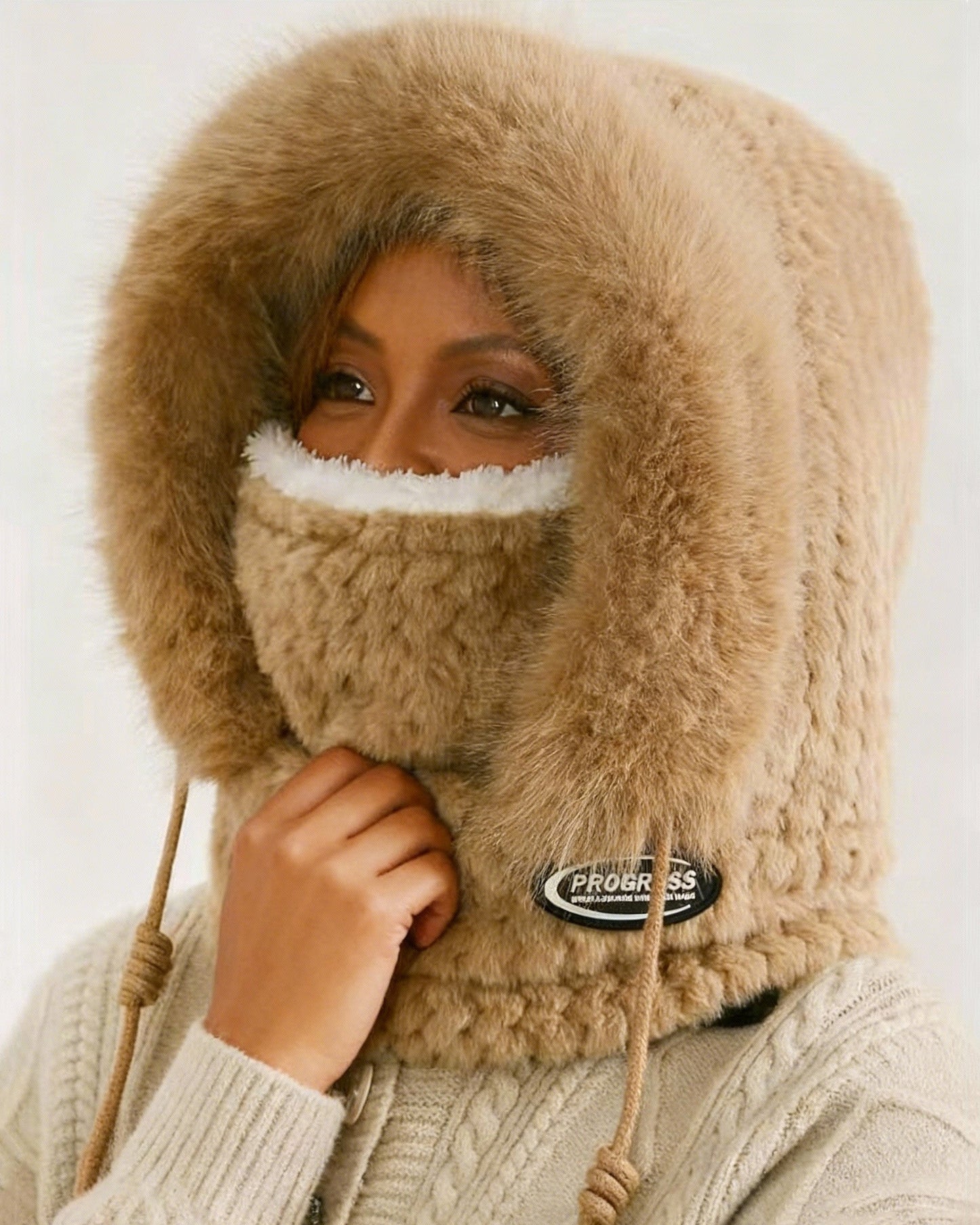 Women's Winter Beret Hat & Polar Neck Warmer Scarf Set