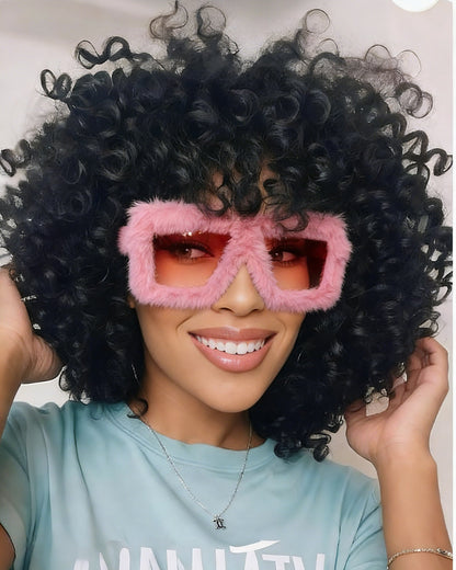 Plush Square Fashion Glasses