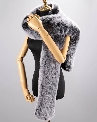 High Quality Fox Fur Extended Warm Scarf