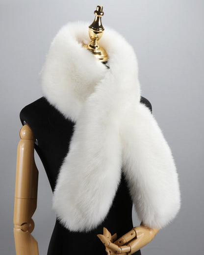 Warm Faux Fox Fur Thickened Scarf