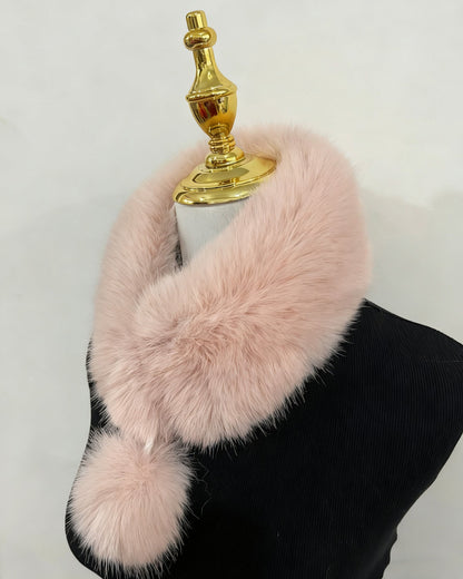 Faux Fox Fur Thickened Scarf