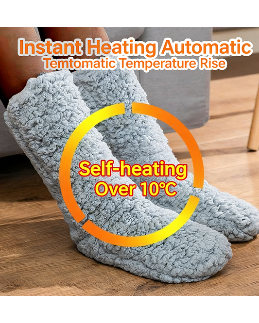 Heated Extra Thick Lambswool Plush Foot-Warming Socks