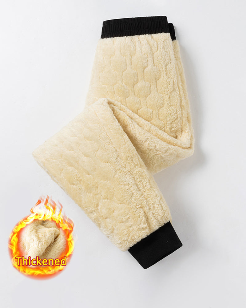 Big & Tall Men's Lamb Velvet Large Size Thickened Waterproof Windproof Pants M-6XL