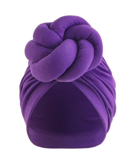 Cotton Three-Dimensional Twisted Ball Headscarf Hat