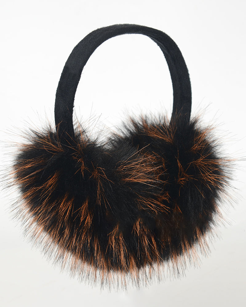 Raccoon Fur Windproof Cute Earmuffs