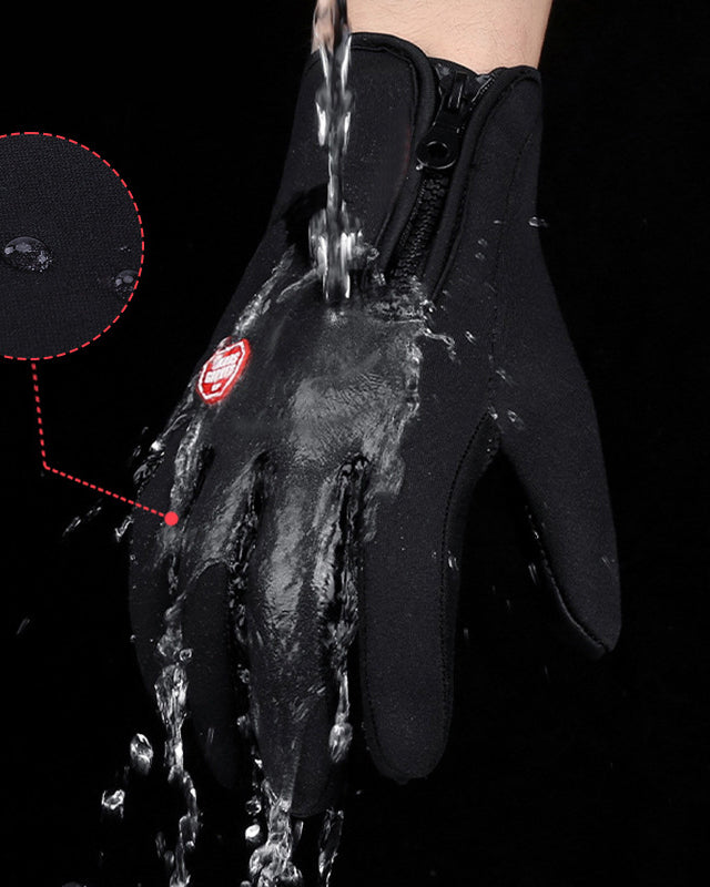 Sports Skiing & Hiking Waterproof Windproof Fleece-Lined Warm Gloves