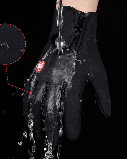 Sports Skiing & Hiking Waterproof Windproof Fleece-Lined Warm Gloves