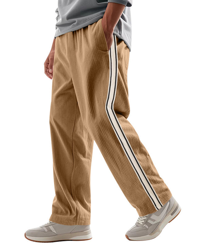 🔥50% Off Exclusive✨Big & Tall Men's Simple Strip Corduroy Sports Pants S-3XL