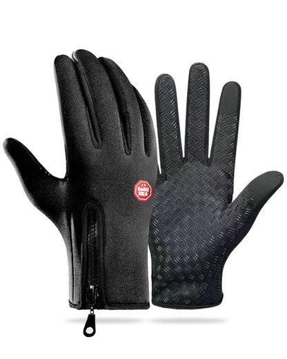 Sports Skiing & Hiking Waterproof Windproof Fleece-Lined Warm Gloves