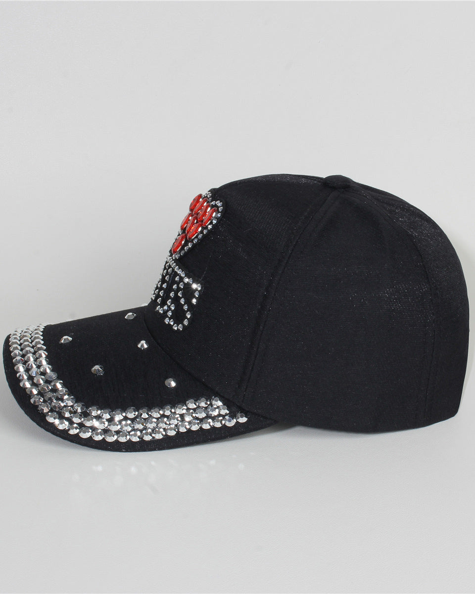 Women's Versatile Sequin I Love Jesus  Baseball Cap