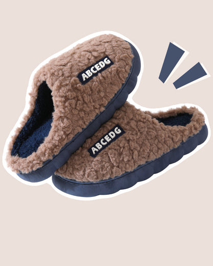 Indoor Home Thermal Non-Slip Thick-Soled Slippers