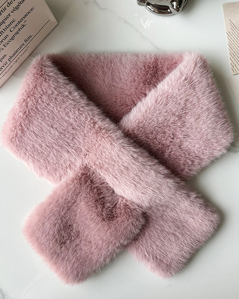Thermal Thickened Mink Fur Scarf