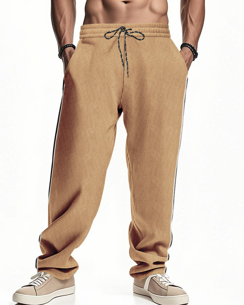 🔥50% Off Exclusive✨Big & Tall Men's Simple Strip Corduroy Sports Pants S-3XL