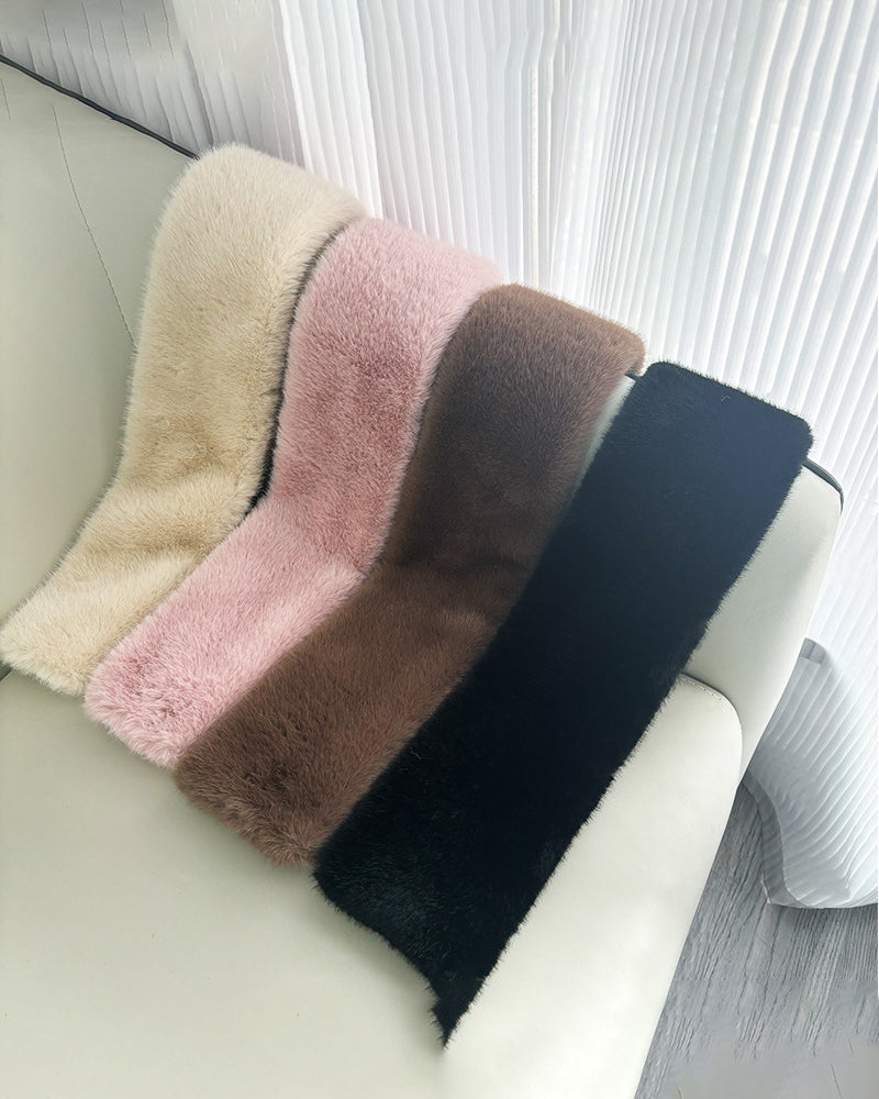 Thermal Thickened Mink Fur Scarf