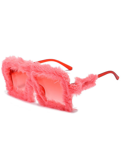Plush Square Fashion Glasses