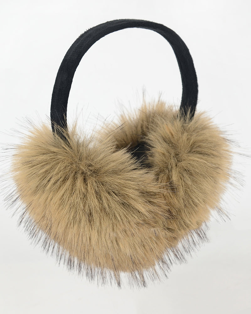 Raccoon Fur Windproof Cute Earmuffs