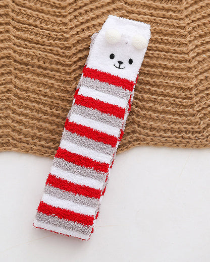 Fleece-lined and Thickened Christmas Over-the-knee Socks