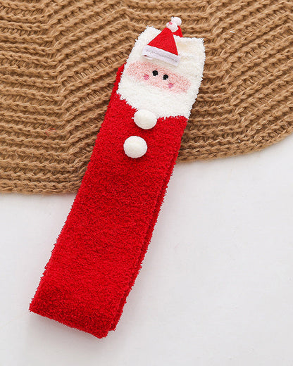 Fleece-lined and Thickened Christmas Over-the-knee Socks