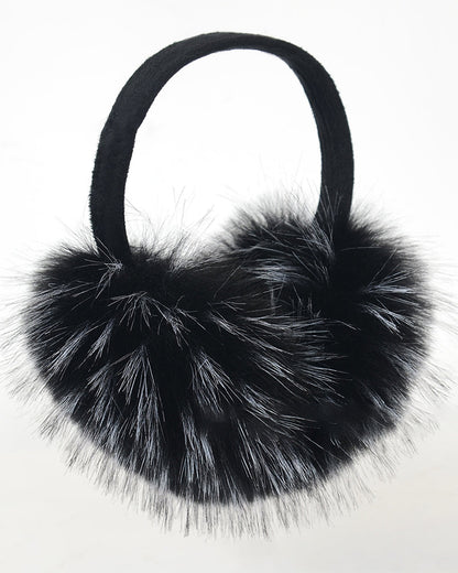 Raccoon Fur Windproof Cute Earmuffs