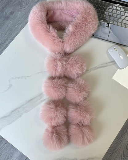 Magnetic Suction Imitation Fox All-match Scarf Light Luxury Shawl Plush Scarf