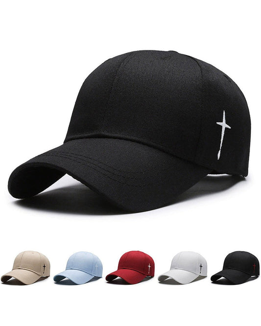 Embroidered Cross Casual All-match Cap