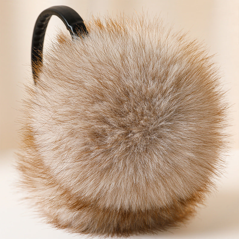 Faux Fox Fur Thickened Stretchy Earmuffs