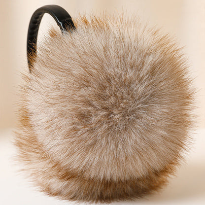 Faux Fox Fur Thickened Stretchy Earmuffs